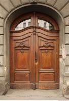 door double wooden ornate 0007